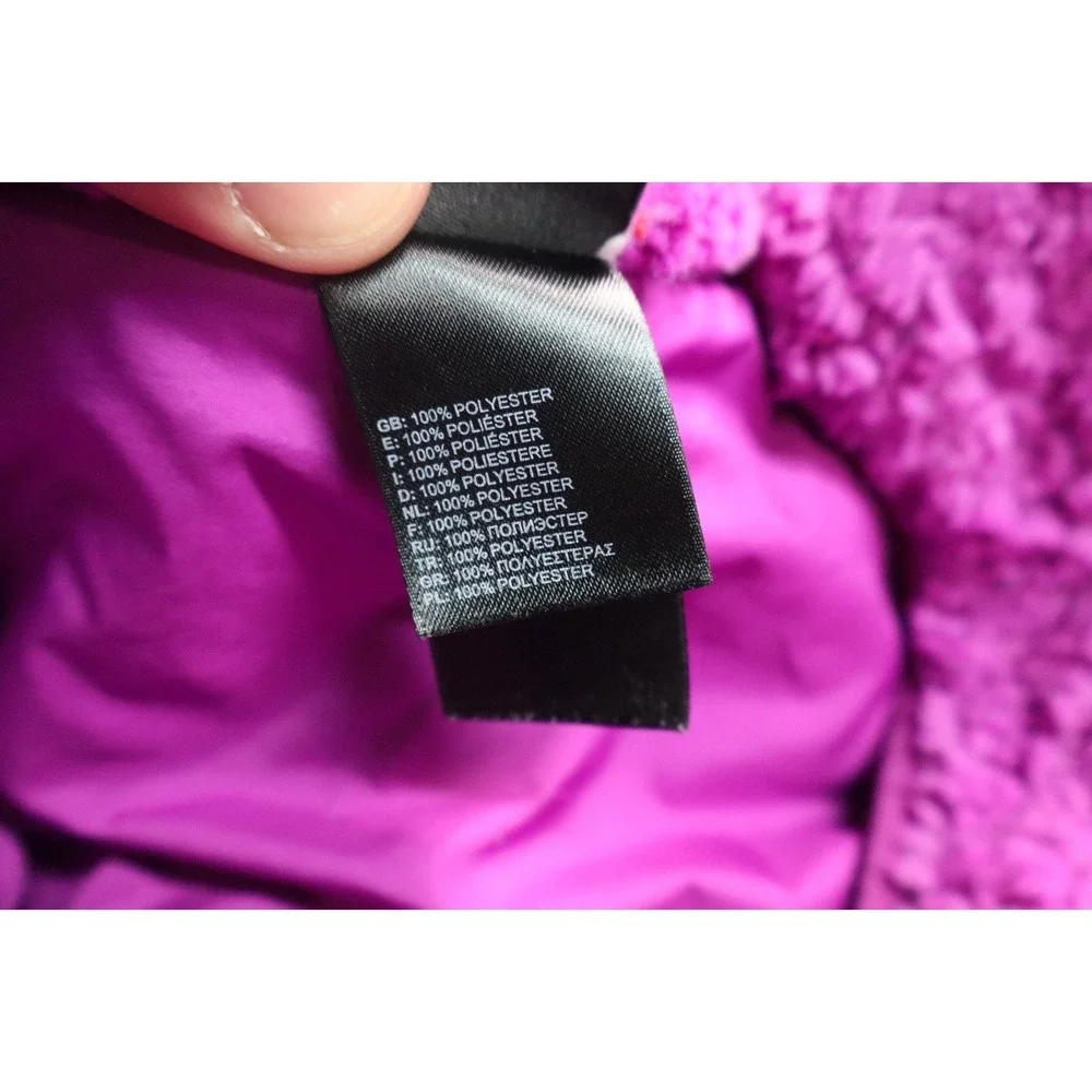 The North Face‎ Hi-Pile Fleece Jacket Purple Size M 10/12 Full Zip Polyester
